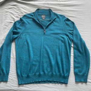Jos. A. Bank 100% Merino Wool Travelers Quarter Zip